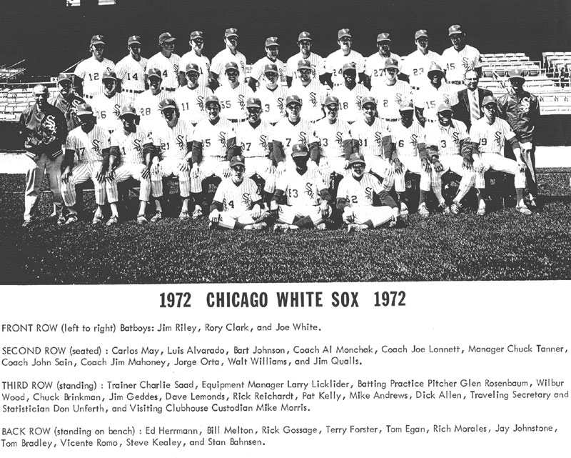 1972 chicago white sox uniforms