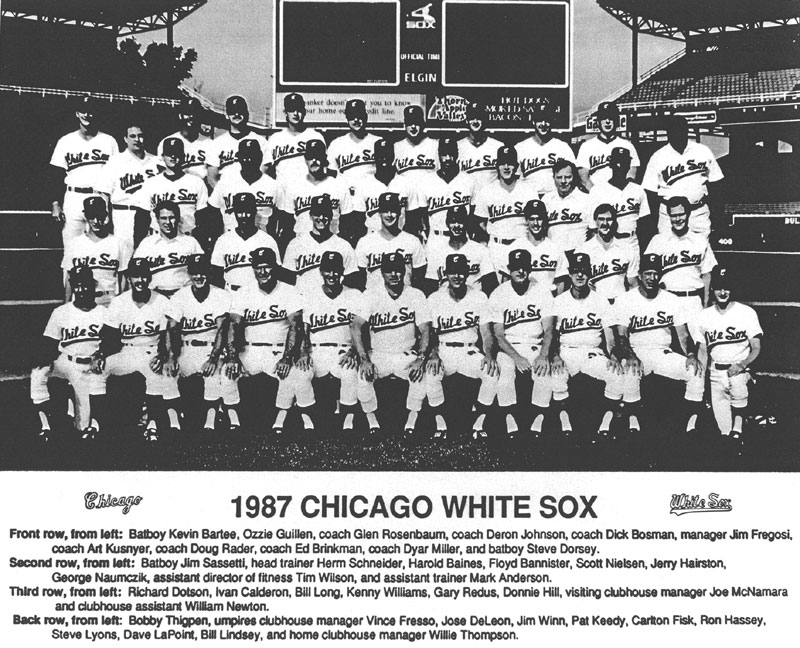  1987 CHICAGO WHITE SOX TEAM PHOTO